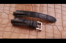 Elite Эксклюзивный ремешок для часов Bvlgari Black кожа крокодила Exclusive Crocodile Strap for Bvlgari Black watches image 2