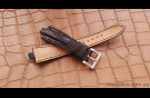Elite Эксклюзивный ремешок для часов Bvlgari Black кожа крокодила Exclusive Crocodile Strap for Bvlgari Black watches image 3