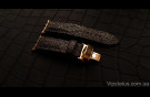 Элитный Экзотический ремешок для часов Gold Metallic кожа ската Эксклюзивный ремешок для часов Gold Metallic из кожи ската  изображение 3