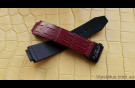 Elite Премиум ремешок для часов Hublot кожа крокодила Premium Crocodile Strap for Hublot watches image 3