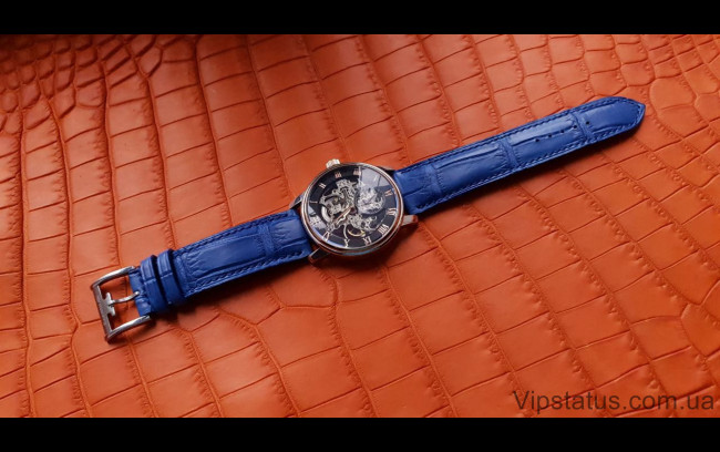 Elite Вип ремешок для часов Royal Blue кожа крокодила Віп ремінець для годинника Royal Blue шкіра крокодила зображення 1