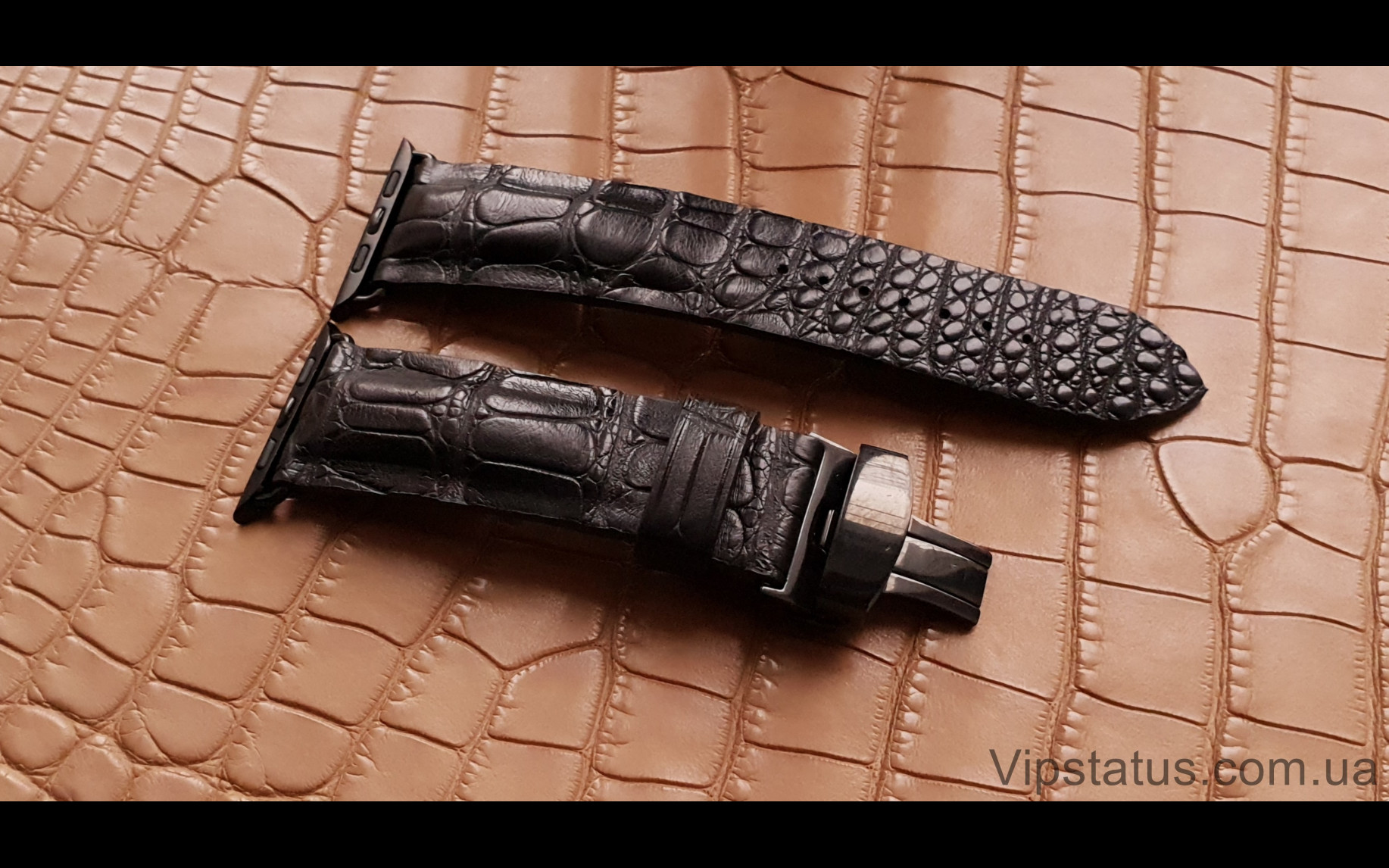 Elite Брутальный ремешок для часов Apple кожа крокодила Brutal Crocodile Strap for Apple watches image 2