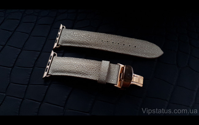 Elite Гламурный ремешок для часов Apple кожа ската Glamorous Stingray Leather Strap for Apple watches image 1