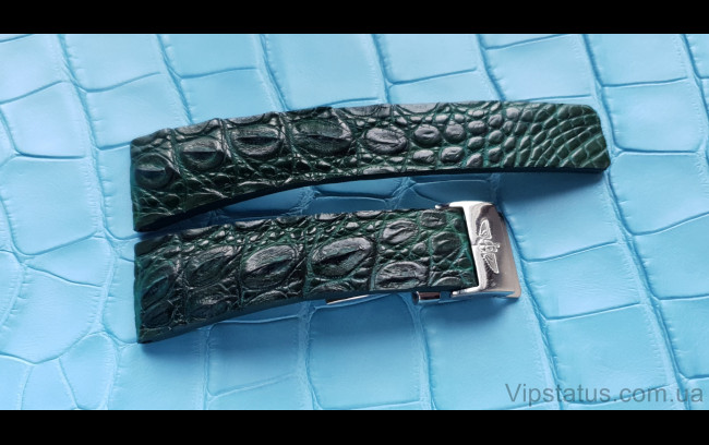 Elite Имиджевый ремешок для часов Breitling кожа крокодила Image Crocodile Strap for Breitling watches image 1