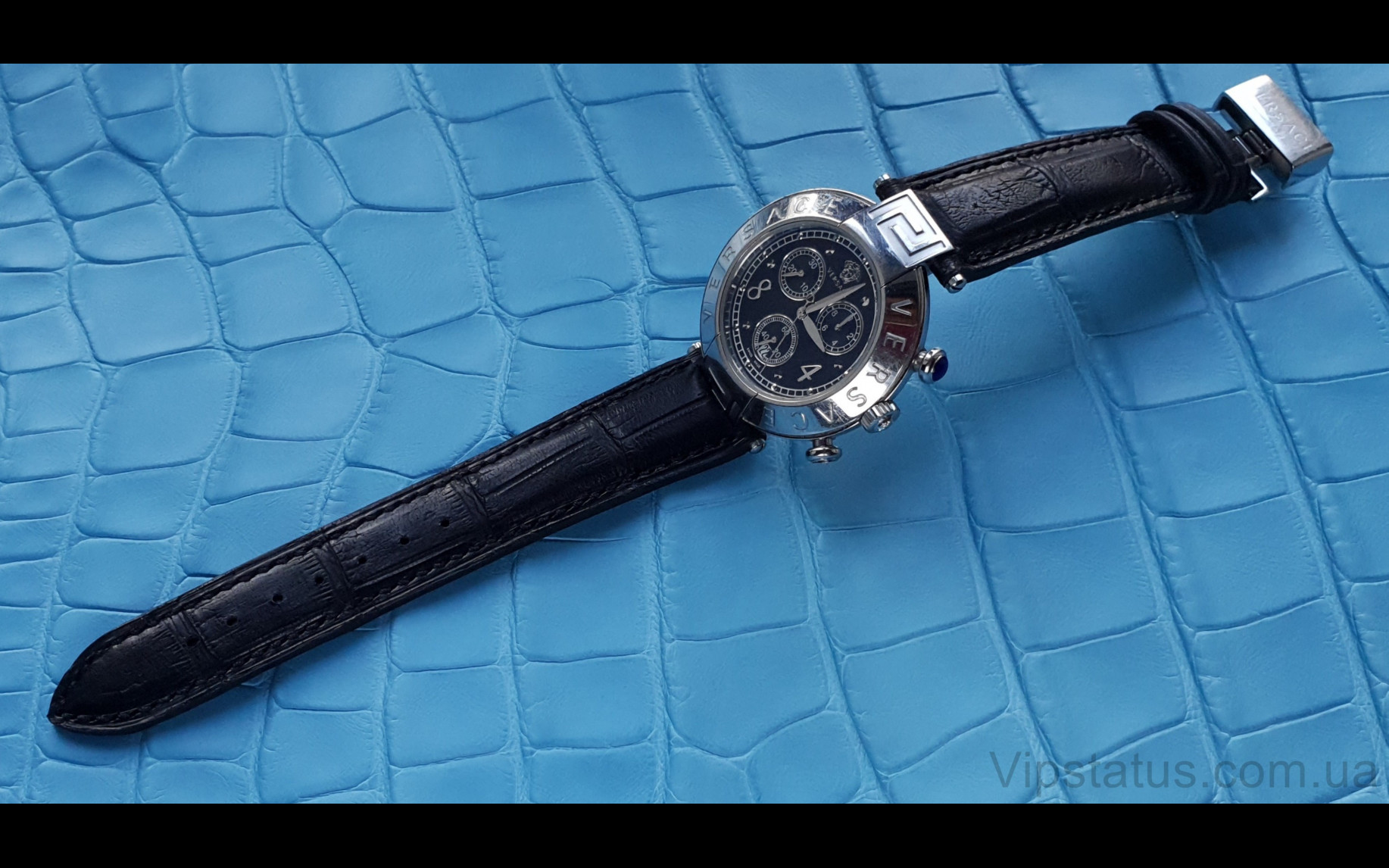 Элитный Лакшери ремешок для часов Versace кожа крокодила Лакшери ремешок для часов Versace кожа крокодила изображение 2