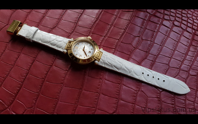 Elite Люксовый ремешок для часов Versace кожа крокодила Luxury Crocodile Strap for Versace watches image 1