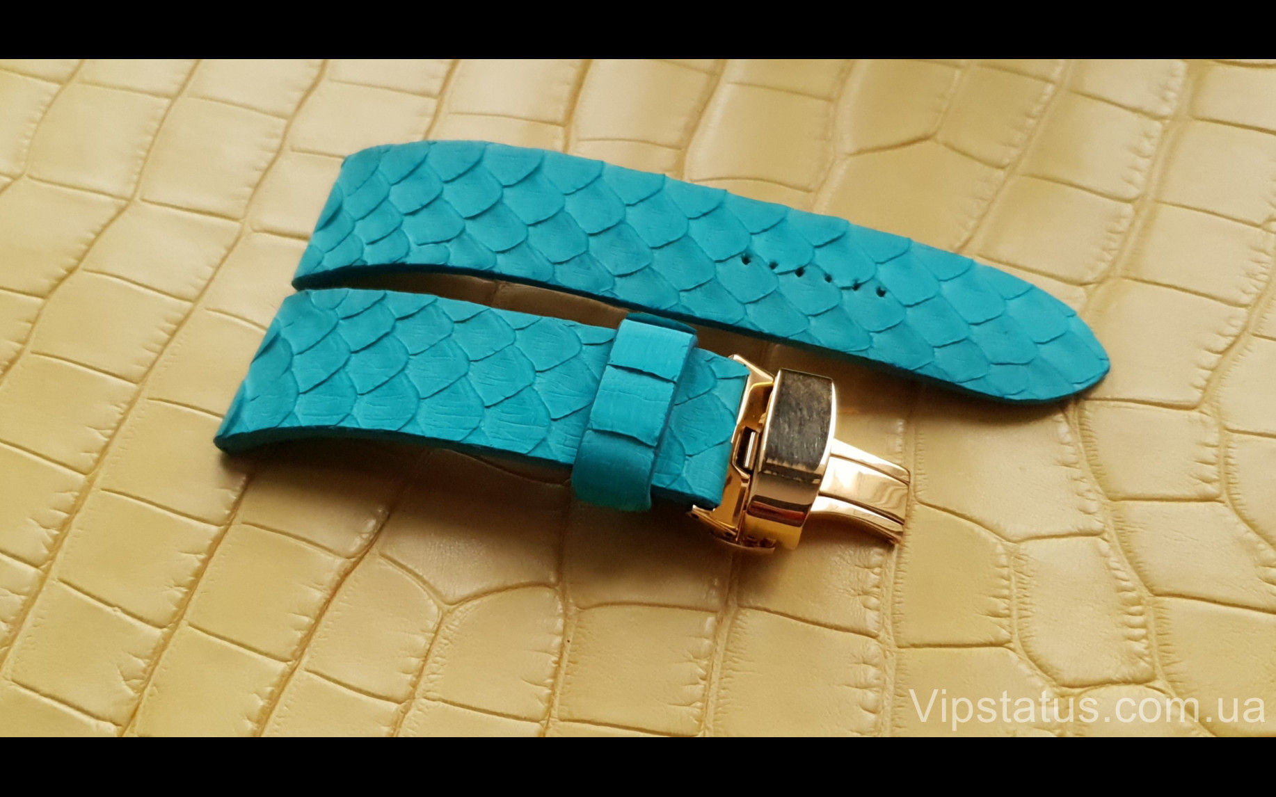 Элитный Люксовый ремешок для часов Tiffany кожа питона Люксовый ремешок для часов Tiffany кожа питона изображение 1
