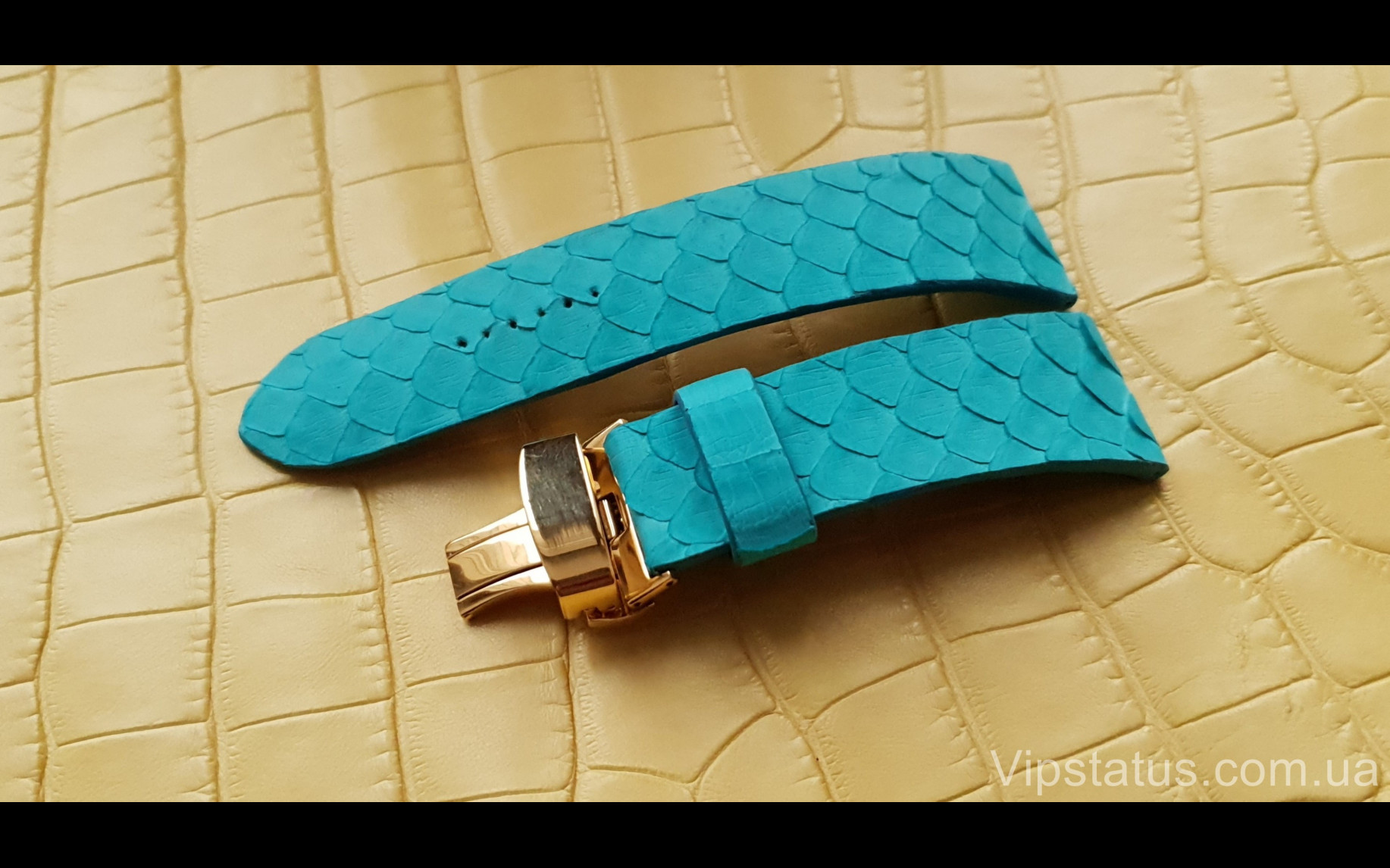 Элитный Люксовый ремешок для часов Tiffany кожа питона Люксовый ремешок для часов Tiffany кожа питона изображение 2