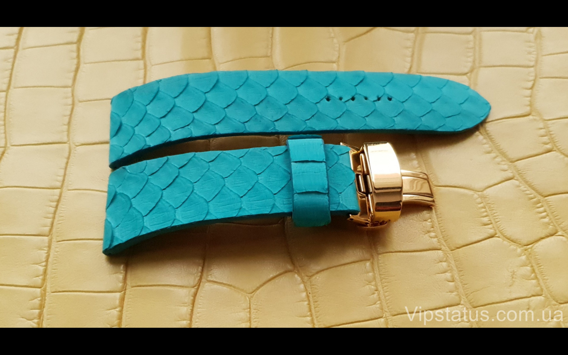 Элитный Люксовый ремешок для часов Tiffany кожа питона Люксовый ремешок для часов Tiffany кожа питона изображение 3