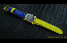 Elite Патриотический ремешок для часов Kleynod кожа крокодила Патріотичний ремінець для годинника Kleynod шкіра крокодила зображення 3