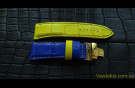 Элитный Патриотический ремешок для часов Kleynod кожа крокодила Патриотический ремешок для часов Kleynod кожа крокодила изображение 5