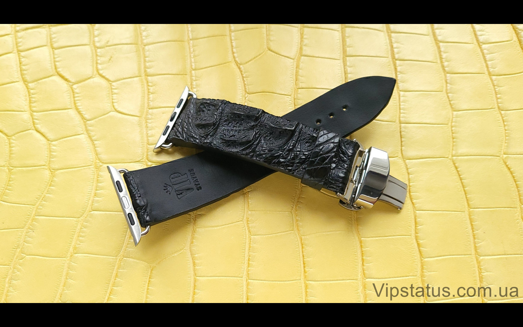 Elite Рельефный ремешок для часов Apple кожа крокодила Embossed Crocodile Strap for Apple watches image 4