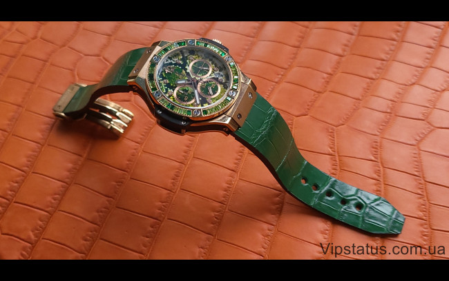 Elite Роскошный ремешок для часов Hublot кожа крокодила Розкішний ремінець для годинника Hublot шкіра крокодила зображення 1