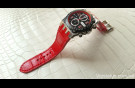 Elite Солидный ремешок для часов Maranello кожа крокодила Solid Crocodile Strap for Maranello watches image 3