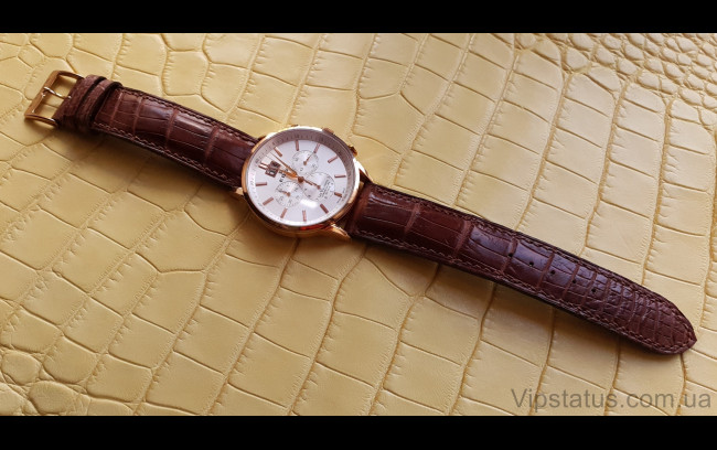Elite Шикарный ремешок для часов Edox кожа крокодила Chic Crocodile Strap for Edox watches image 1