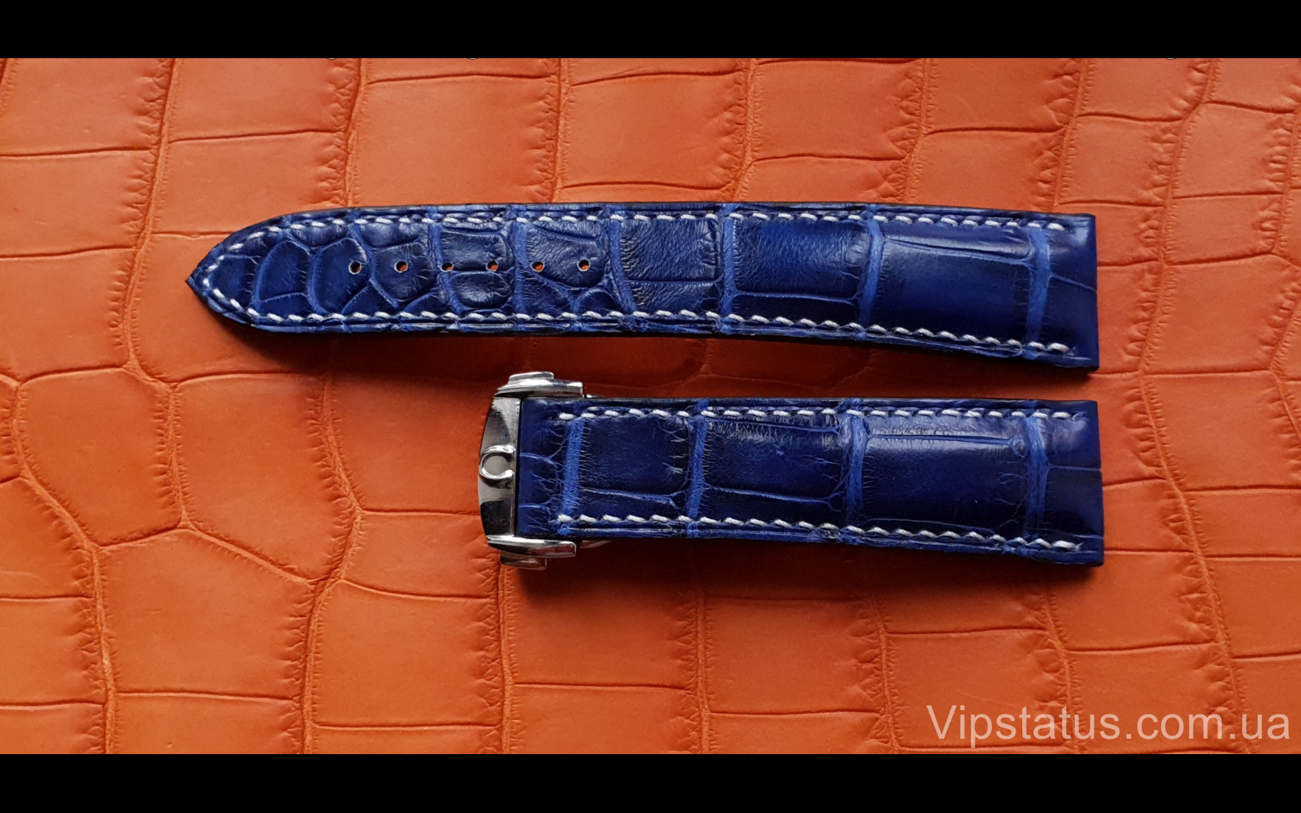 Elite Шикарный ремешок для часов Omega кожа крокодила Chic Crocodile Strap for Omega watches image 2