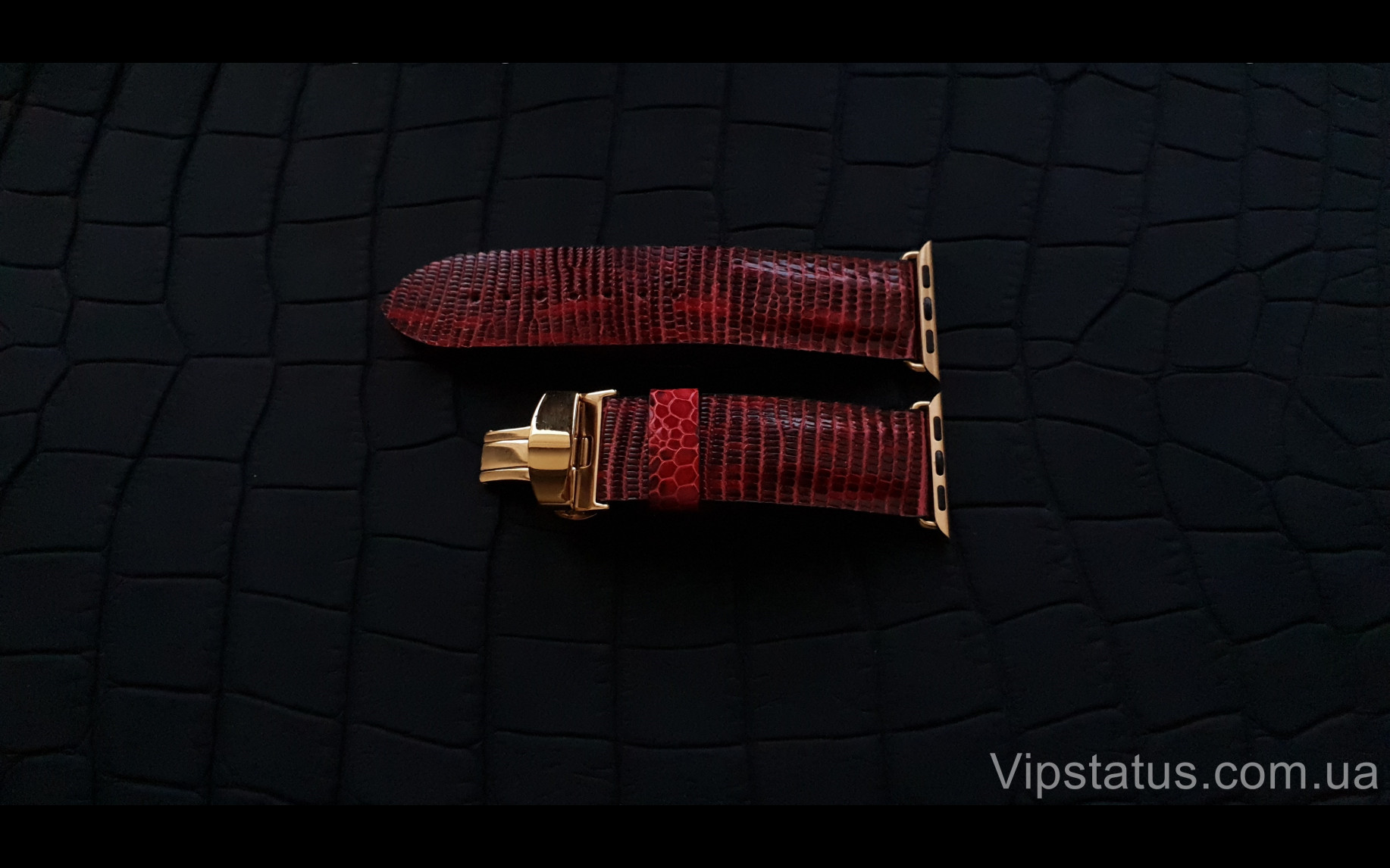 Elite Эксклюзивный ремешок для часов Apple кожа игуаны Exclusive Iguana Leather Strap for Apple watches image 2