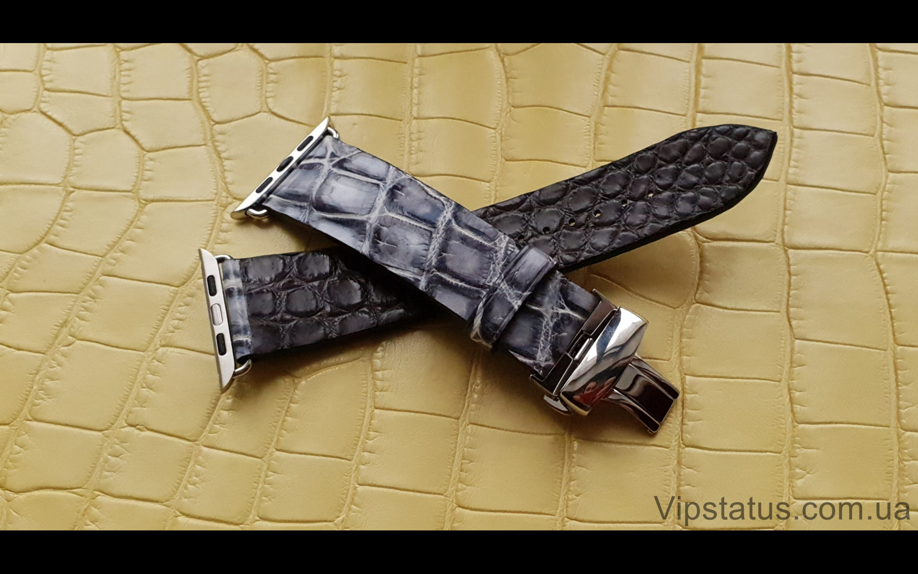 Elite Элитный ремешок для часов Apple кожа крокодила Elite Crocodile Strap for Apple watches image 3