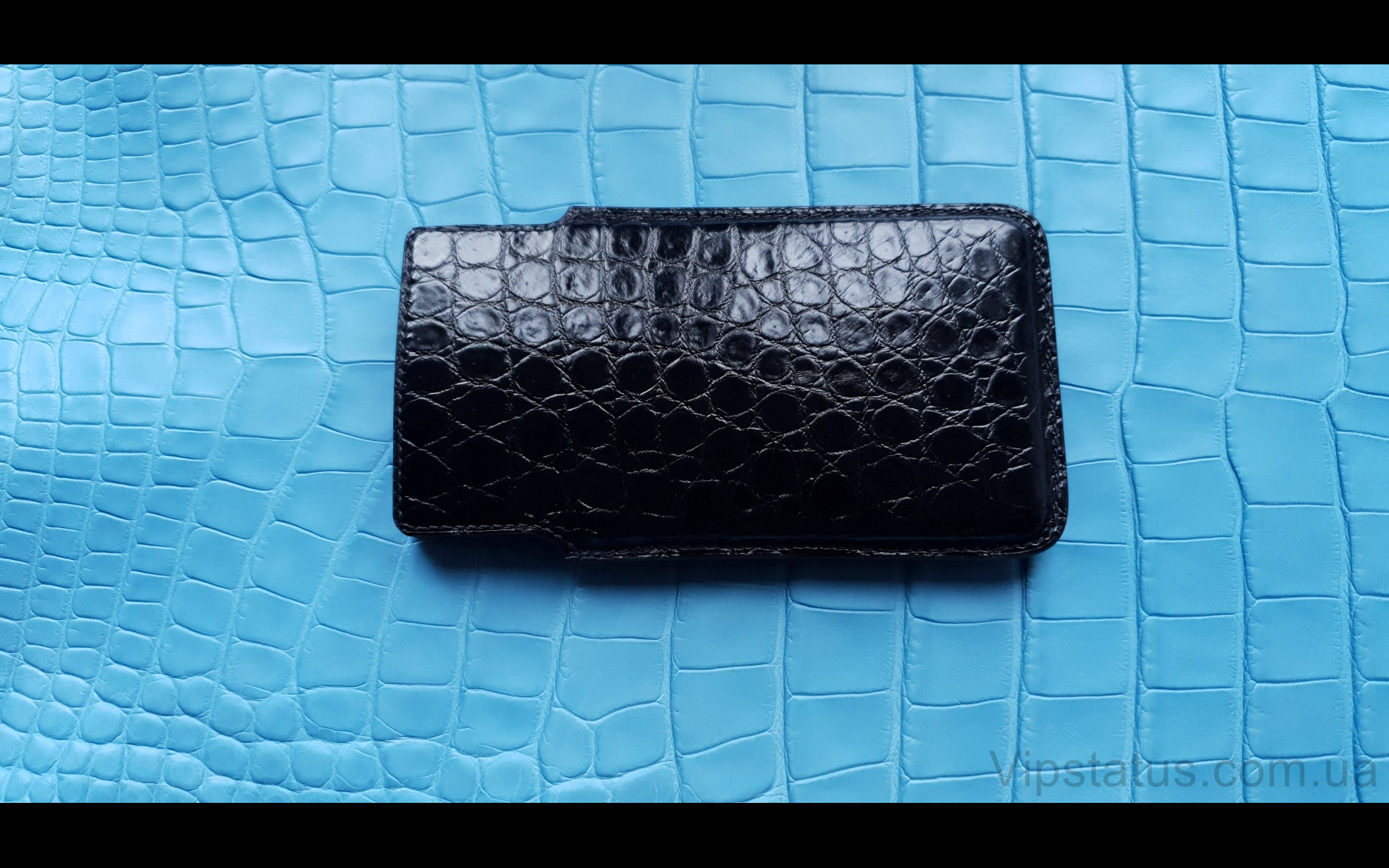 Elite Black Gloss Лакшери кейс IPhone 11 12 13 Pro Max кожа крокодила Black Gloss Luxury Case IPhone 11 12 13 Pro Max Crocodile leather image 1