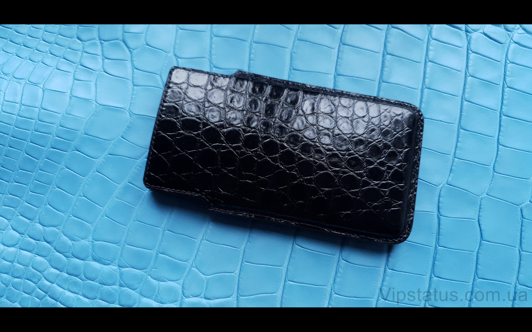 Elite Black Gloss Эксклюзивный кейс Samsung S10 S20 S21 S22 Plus Black Gloss Exclusive case Samsung S10 S20 S21 S22 Plus Crocodile leather image 2