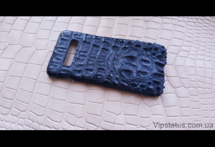 Blue Crocodile Брутальный чехол Samsung S10 S20 S21 Plus кожа крокодила изображение
