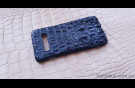 Elite Blue Crocodile Брутальный чехол Samsung S10 S20 S21 Plus Blue Crocodile Brutal case Samsung S10 S20 S21 Plus Crocodile leather image 2