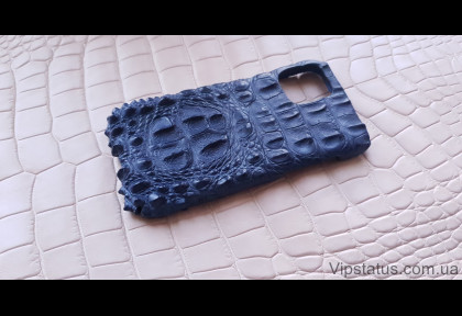 Blue King Премиум чехол IPhone 11 12 Pro Max кожа крокодила изображение