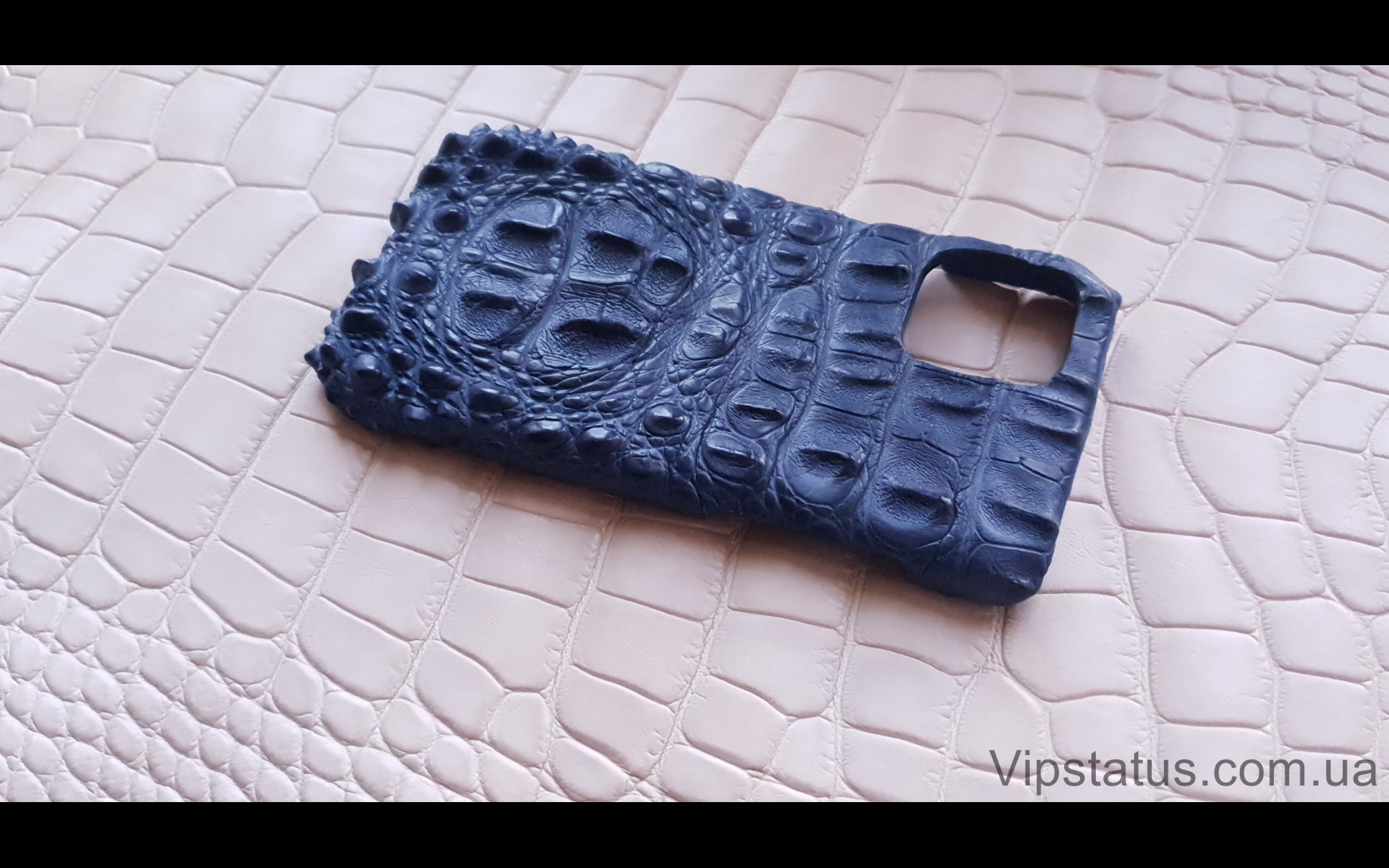 Elite Blue King Премиум чехол IPhone 11 12 Pro Max кожа крокодила Blue King Premium case IPhone 11 12 Pro Max Crocodile leather image 2