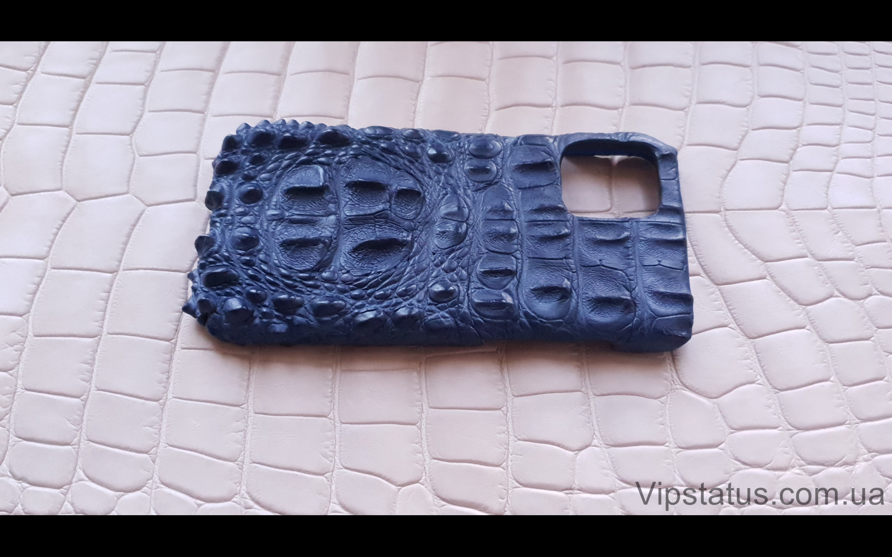 Elite Blue King Премиум чехол IPhone 11 12 Pro Max кожа крокодила Blue King Premium case IPhone 11 12 Pro Max Crocodile leather image 4