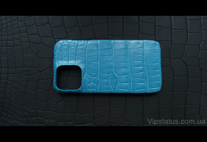 Blue Sky Шикарный чехол IPhone 13 Pro Max кожа крокодила изображение