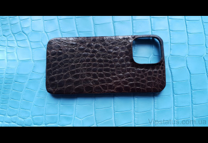 Dark Knight Solid case IPhone 13 Pro Max Crocodile leather image