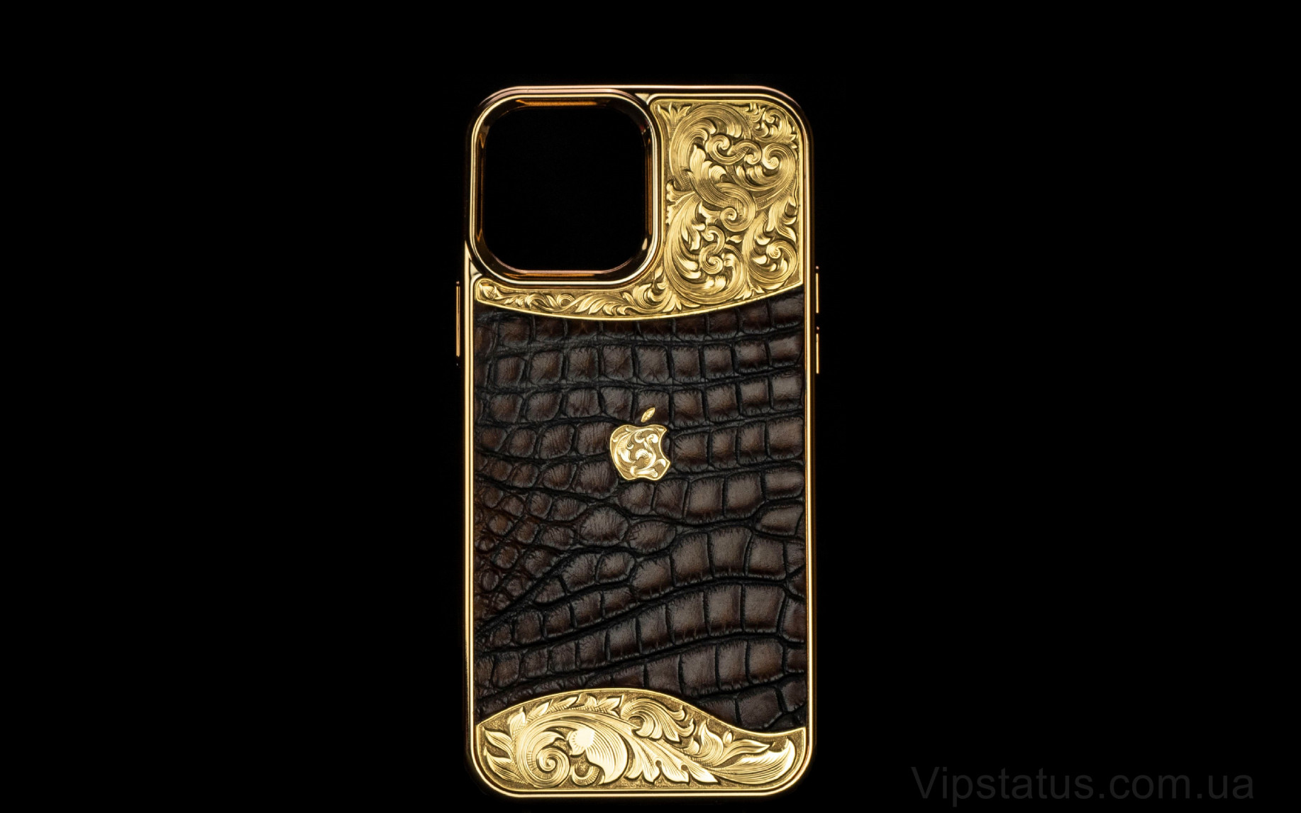Elite Dark Lord Лакшери чехол IPhone 12 13 Pro Max кожа крокодила Dark Lord Luxury Case IPhone 11 12 13 Pro Max Crocodile leather image 1