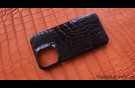 Elite Luxury Alligator Экзотический чехол IPhone 14 Pro Max Luxury Alligator Exotic case IPhone 14 Pro Max Crocodile leather image 3