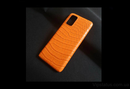 Orange Crocodile Vip чехол Samsung S20 S21 Plus кожа крокодила изображение