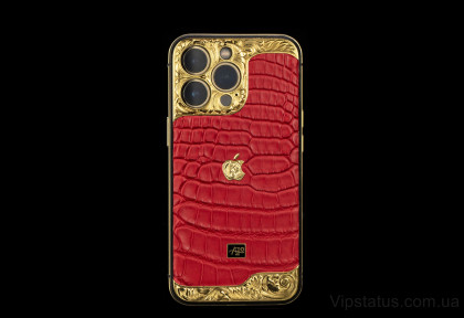 Red Duchess Роскошный чехол IPhone 12 13 Pro Max кожа крокодила изображение