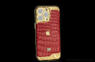 Elite Red Duchess Роскошный чехол IPhone 12 13 Pro Max кожа крокодила Red Duchess Luxury Case IPhone 12 13 Pro Max Crocodile leather image 5