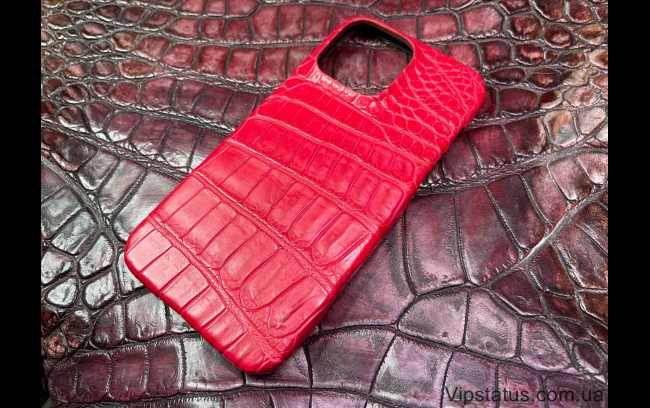 Elite Red Lady Вип чехол IPhone 14 Pro Max кожа крокодила Red Lady Віп чохол IPhone 14 Pro Max шкіра крокодила зображення 1