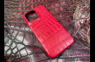 Elite Red Lady Вип чехол IPhone 14 Pro Max кожа крокодила Red Lady Vip case IPhone 14 Pro Max Crocodile leather image 2