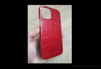 Red Style Премиум чехол IPhone 11 12 Pro Max кожа крокодила изображение
