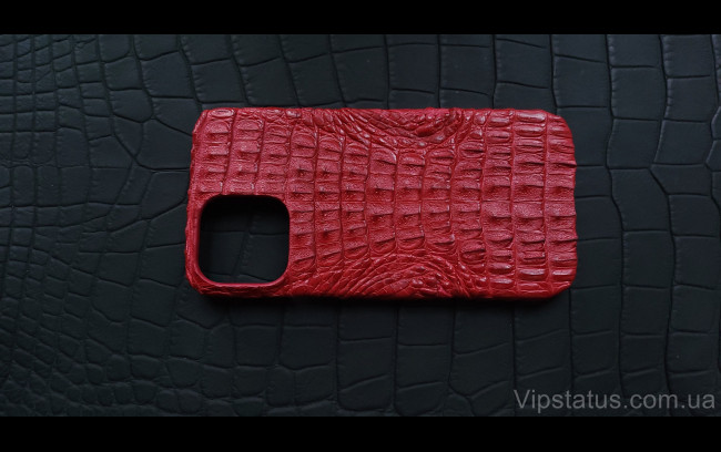 Elite Red Sunset Стильный чехол IPhone 13 Pro Max кожа крокодила Red Sunset Stylish Case IPhone 13 Pro Max Crocodile leather image 1