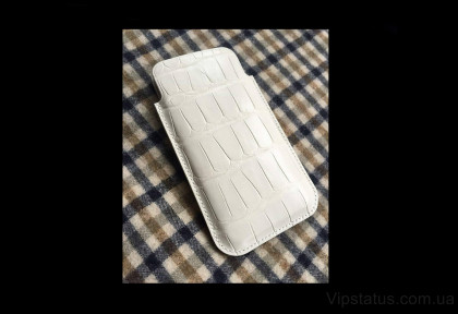 White Crocodile Luxury case IPhone 11 12 Pro Max Crocodile leather image