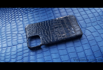 Dark Blue Vip case IPhone 11 Pro Max Crocodile leather image