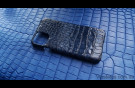 Elite Dark Blue Вип чехол IPhone 11 Pro Max кожа крокодила Dark Blue Vip case IPhone 11 Pro Max Crocodile leather image 2