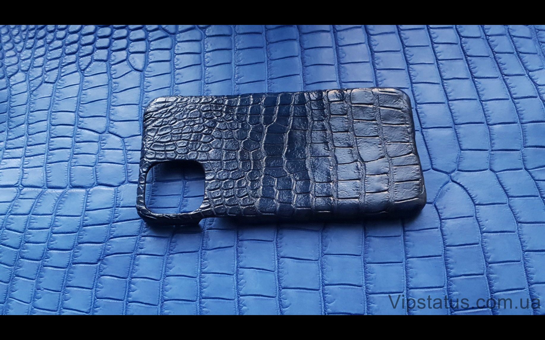 Элитный Dark Blue Вип чехол IPhone 11 Pro Max кожа крокодила Dark Blue Вип чехол IPhone 11 Pro Max кожа крокодила изображение 3