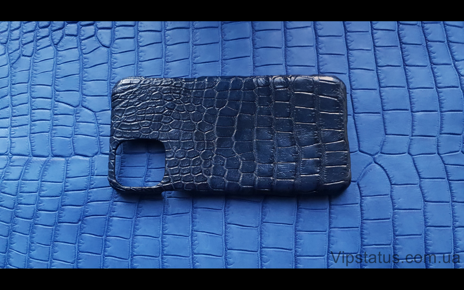 Элитный Dark Blue Вип чехол IPhone 11 Pro Max кожа крокодила Dark Blue Вип чехол IPhone 11 Pro Max кожа крокодила изображение 4