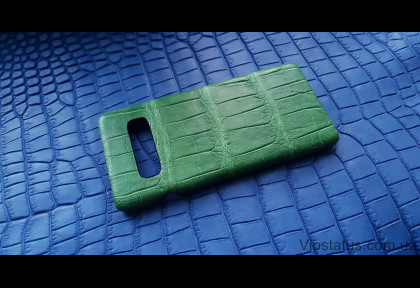 Light Green Экзотический чехол Samsung Galaxy S10 Plus кожа крокодила изображение